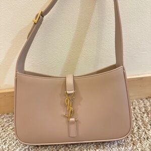 Saint Laurent dark beige handbag